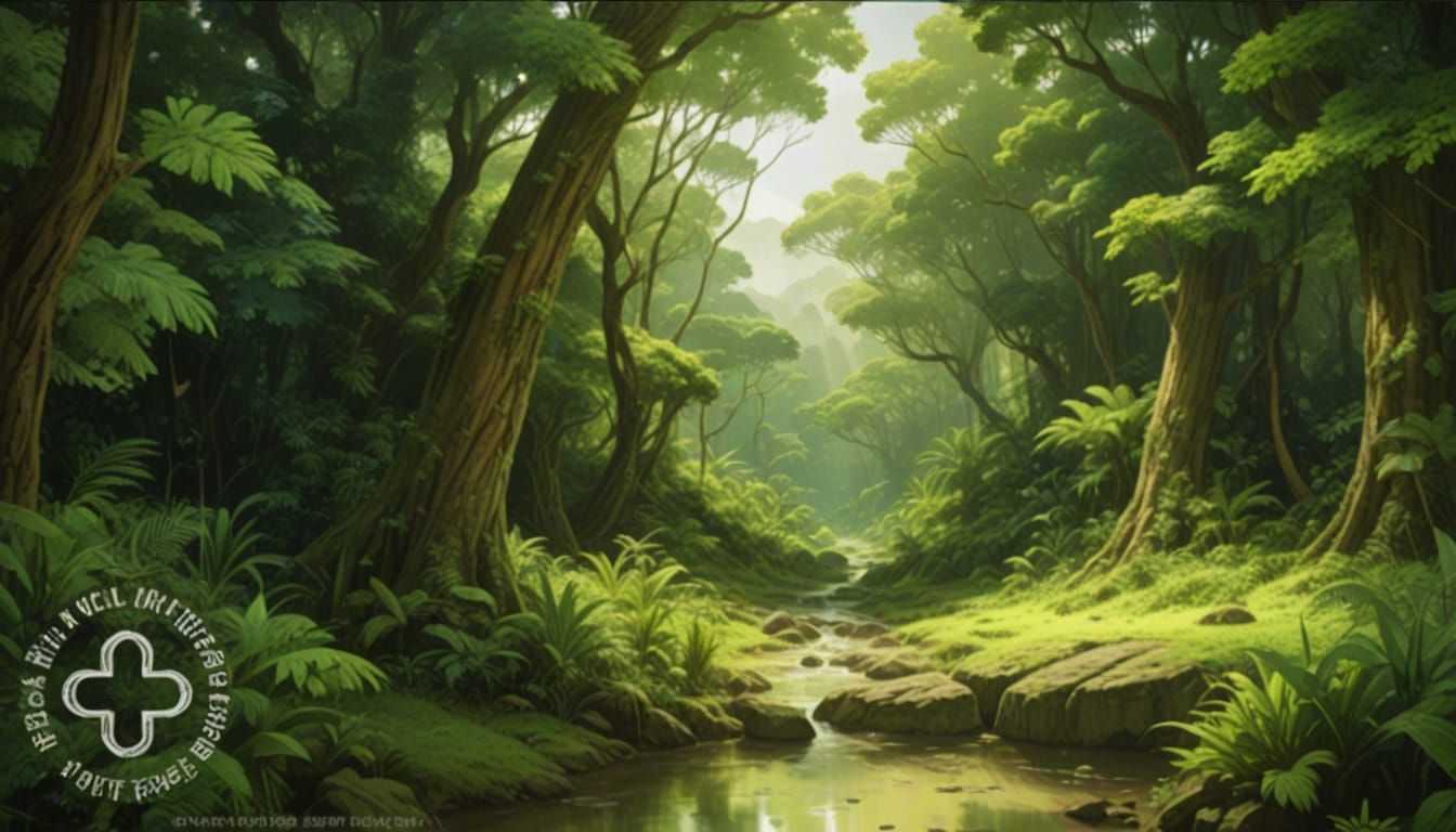 Epic Fantasy Landscape in Vibrant Comic Book Style