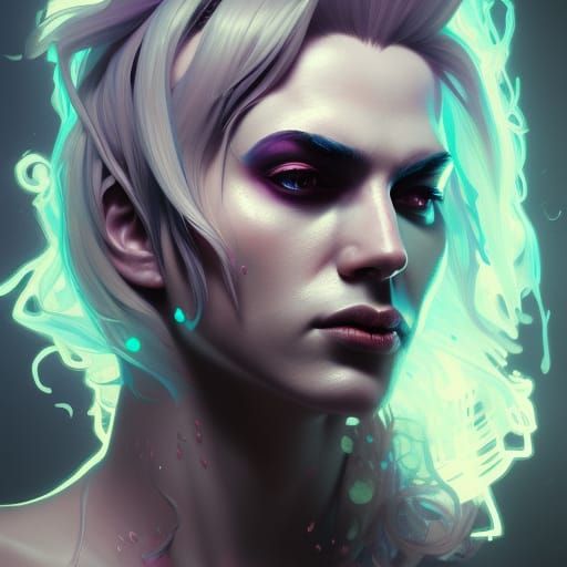 Rockstar Demon Portrait with Dynamic Lighting