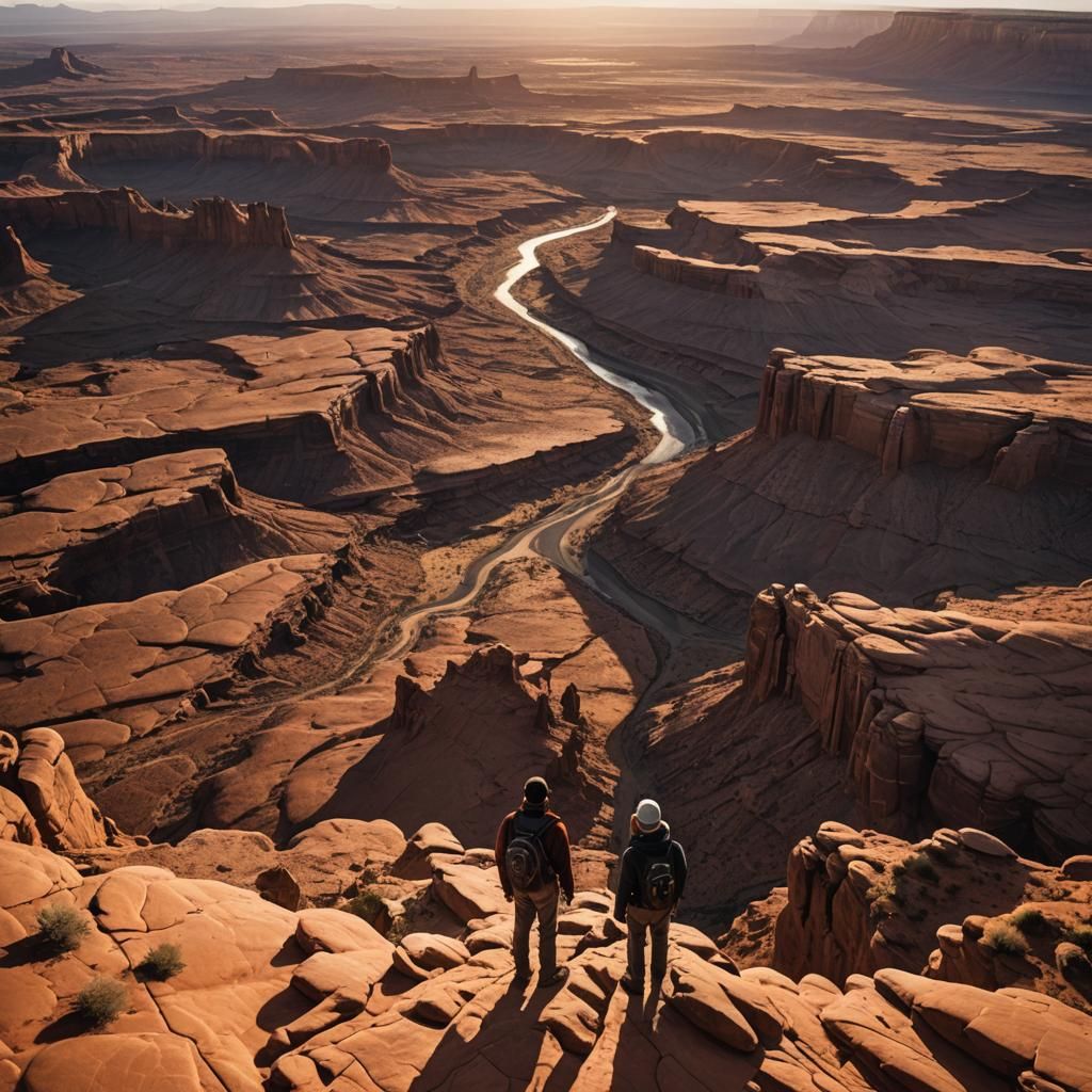 Canyonlands Desert Vista in Dramatic Light