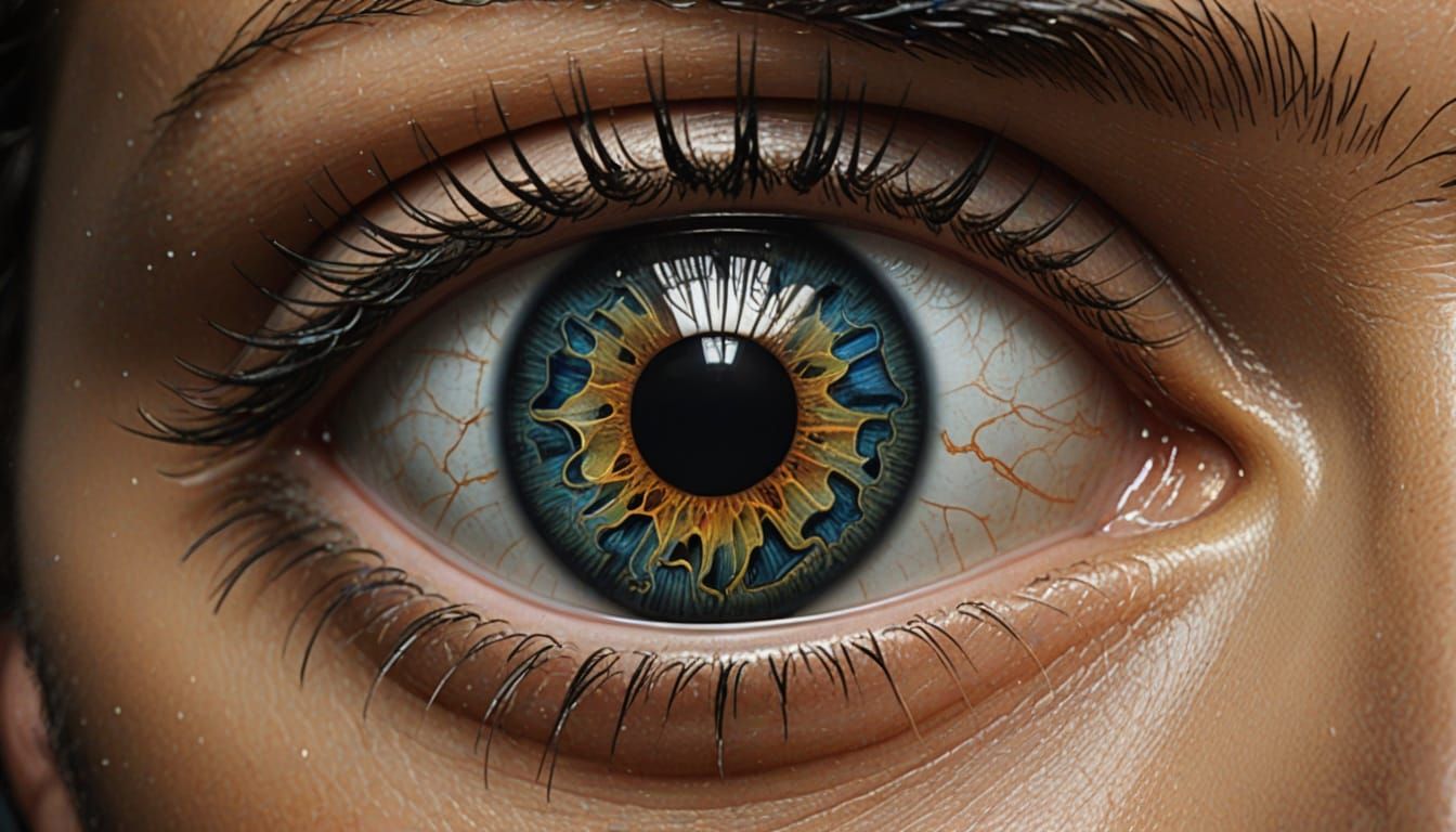 Surreal Eye Dissipates Dark Fog