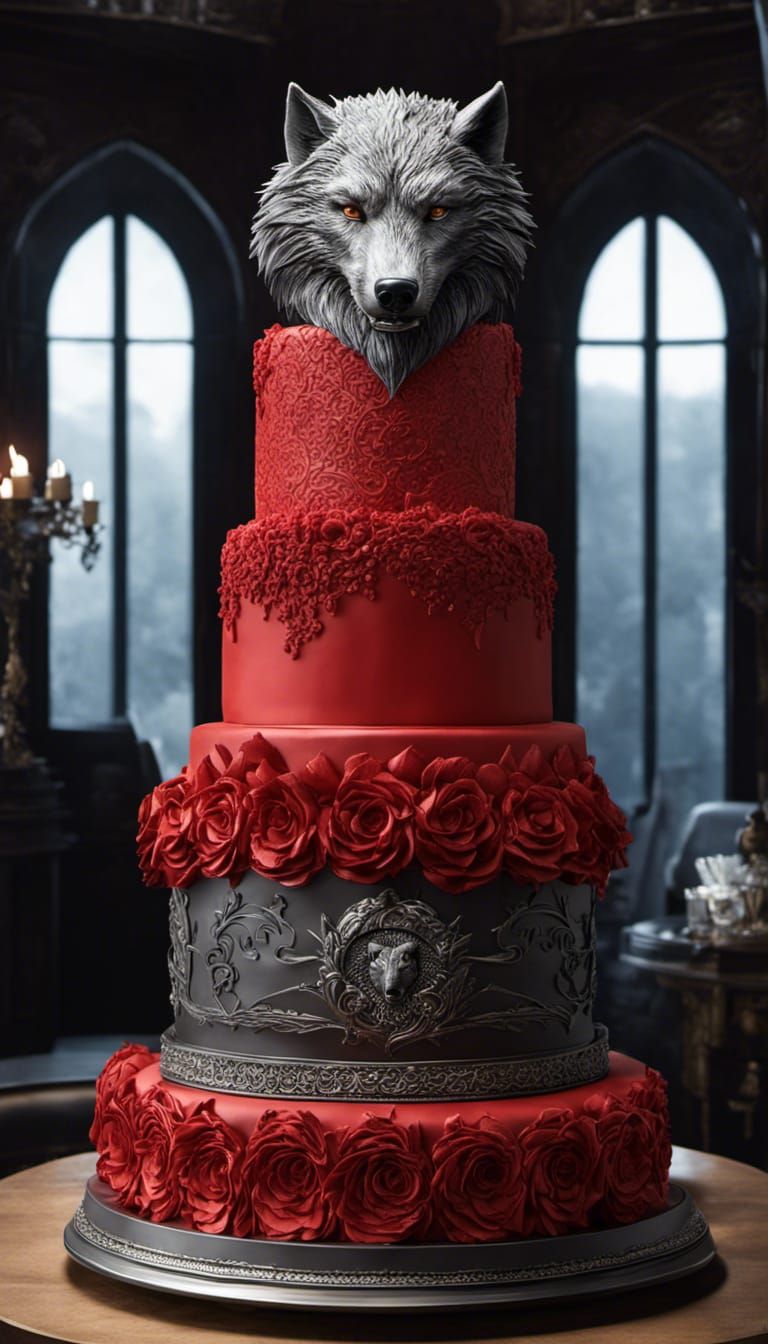 Opulent Cake Fit for Stark Royalty in 8k