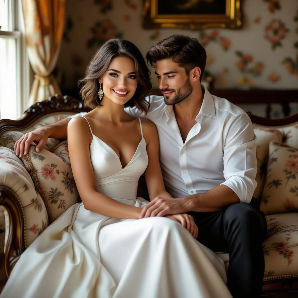 Romantic Victorian Scene in 3D Render