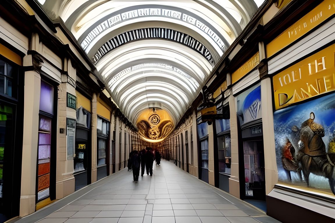 Exchange Arcade Mural: Danes Capture Nottingham