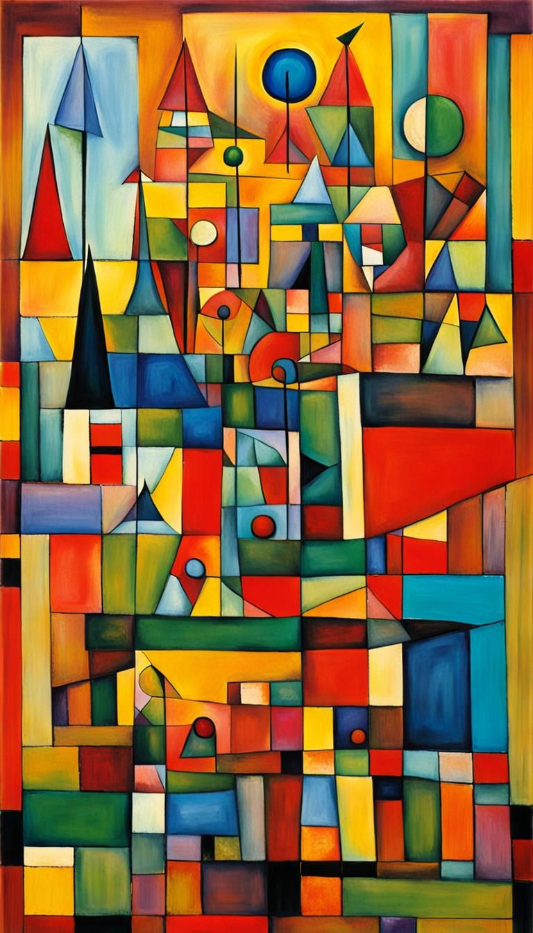 Colorful Surrealist Hand Holding Abstract Object