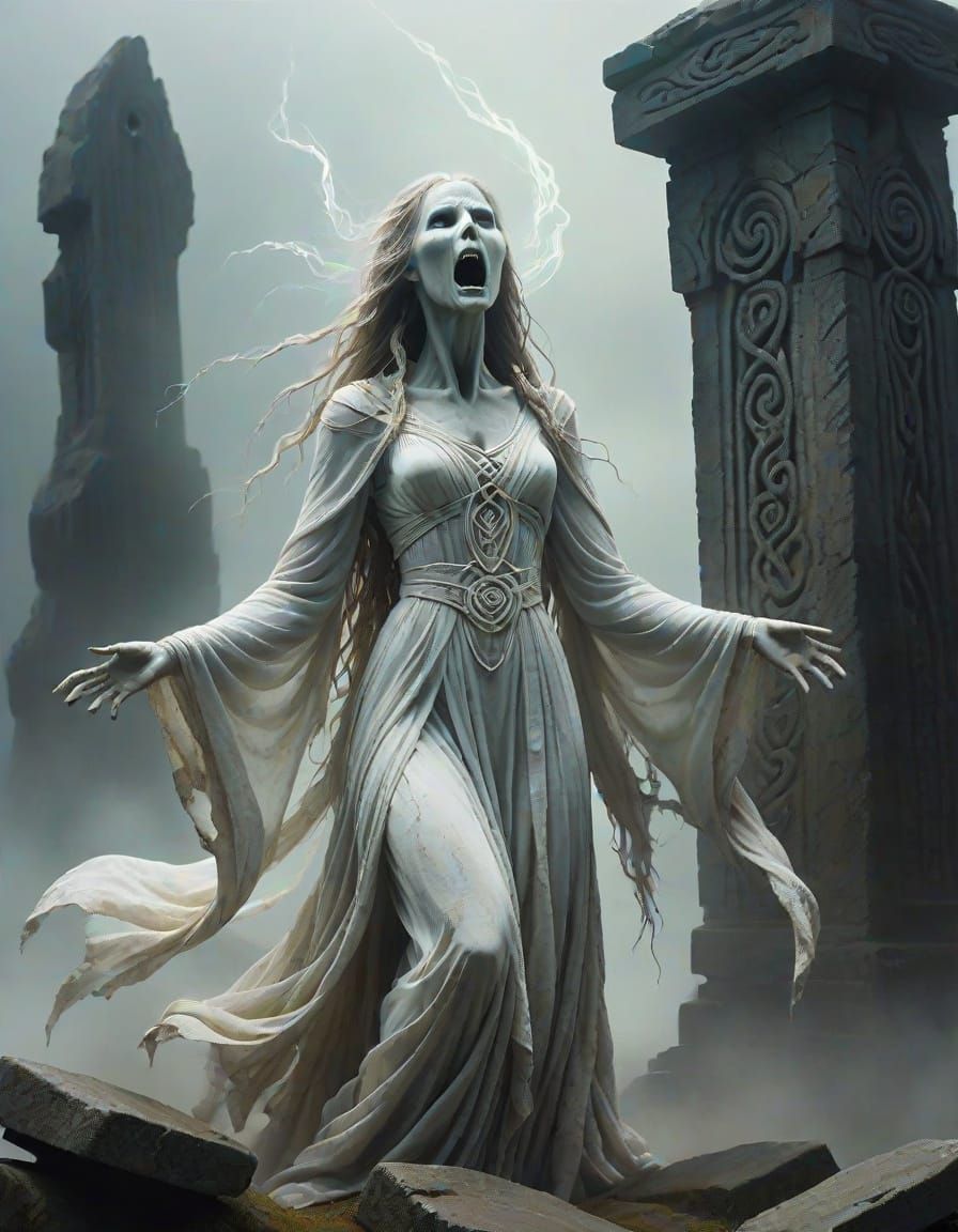 Terrifying Banshee Screams Above Ancient Celtic Monument