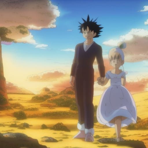 Goku and Bulma's Anime Wedding, Makoto Shinkai Style