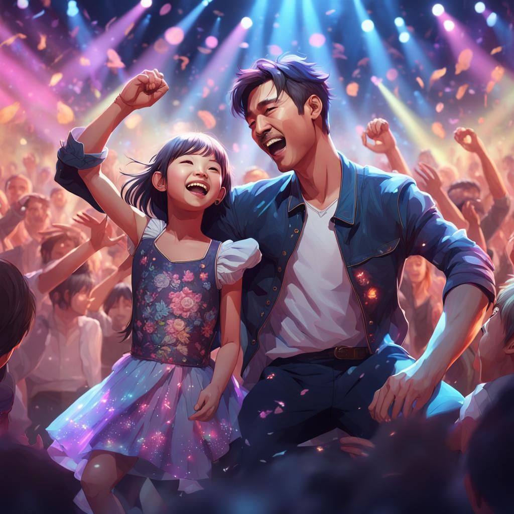 Kpop Family Concert Portrait in Unreal Engine 5