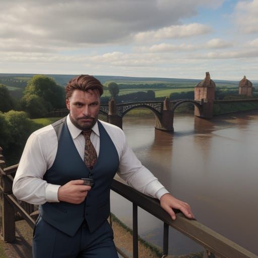 A fantastically detailed English beefcake farmer on the Iron...