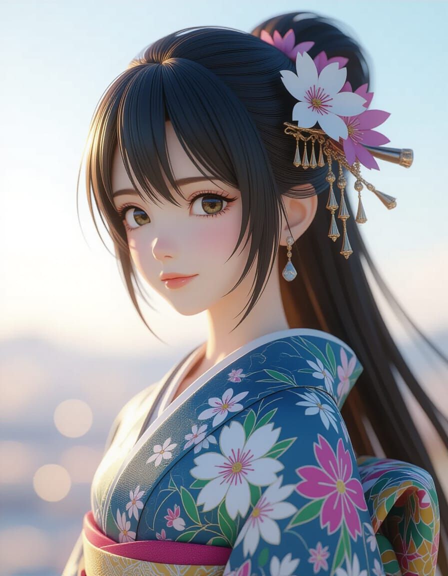3D Anime Art: Breathtaking Fantasy World in 8K
