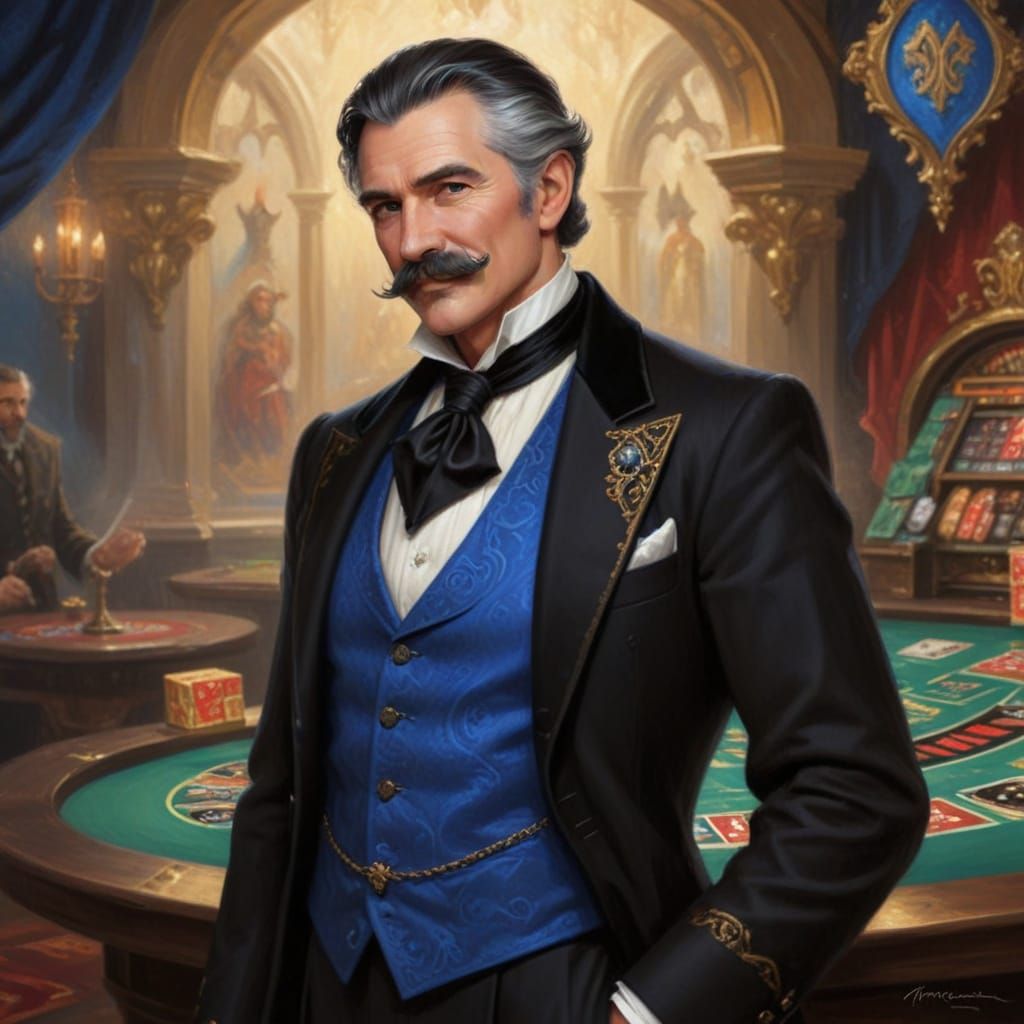 Wealthy Gentleman in Swanky Medieval Suit