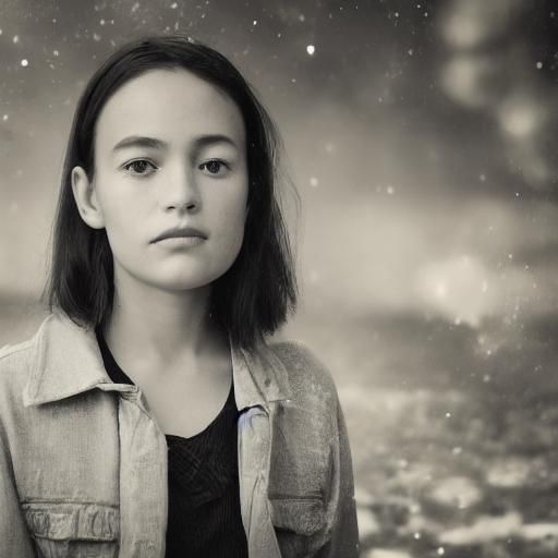 Dreamlike Portrait of Girl with Fantasy Elements