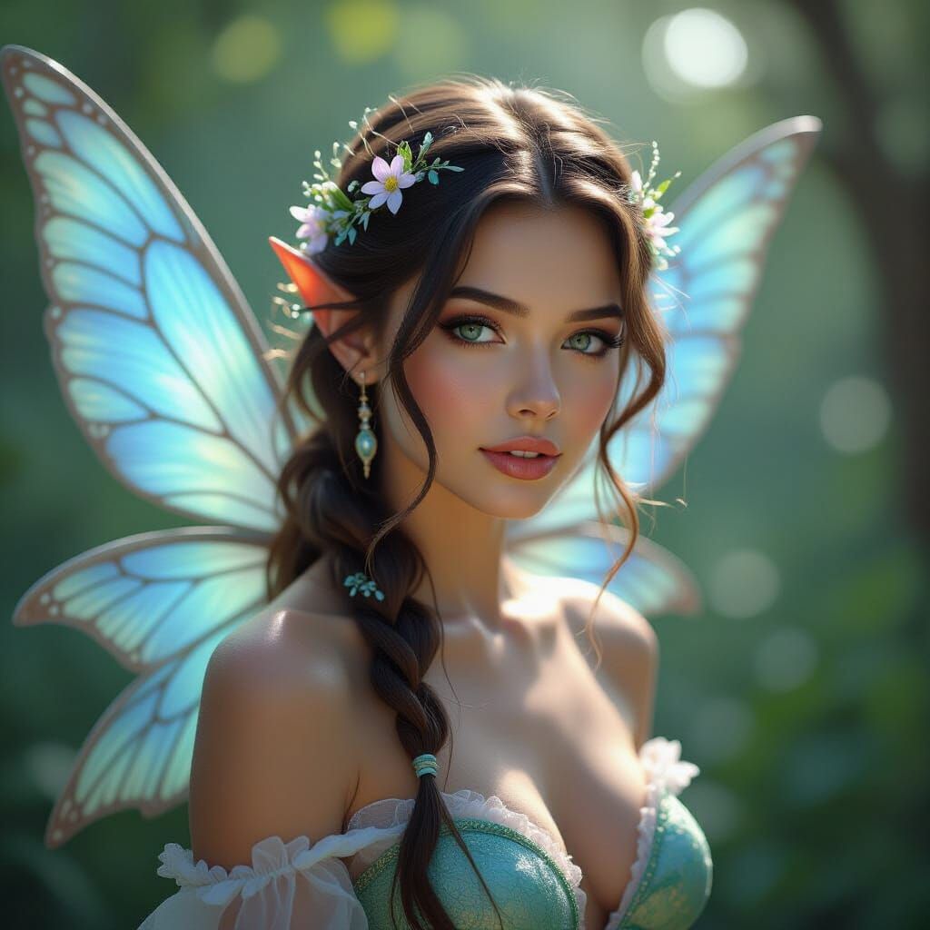 Stunning Sci-Fi Fairy: Digital 8K Rendering