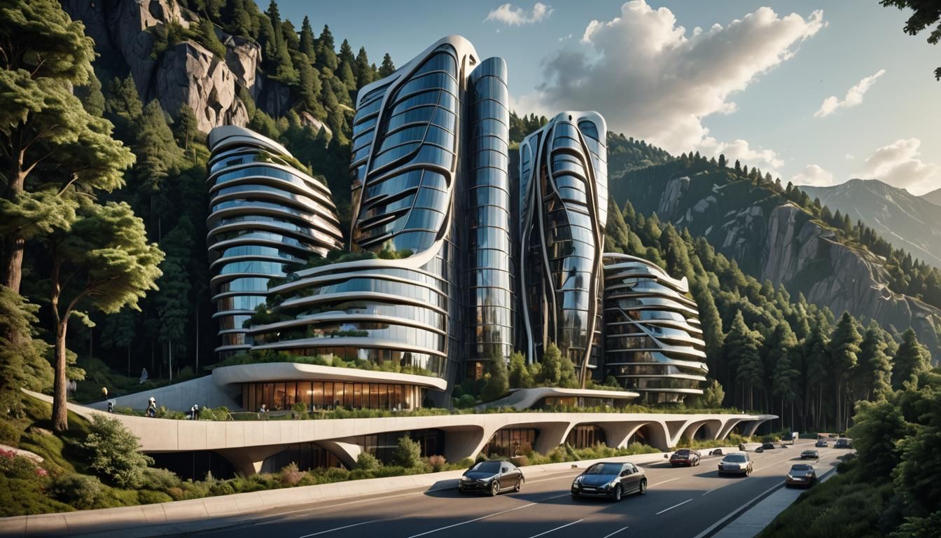 Zaha Hadid Inspired Architectural Rendering in Unreal Engine