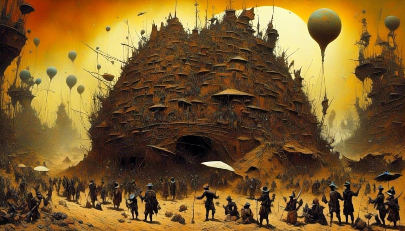 Cosmic Israelites: Surreal Forced Labor Masterpiece