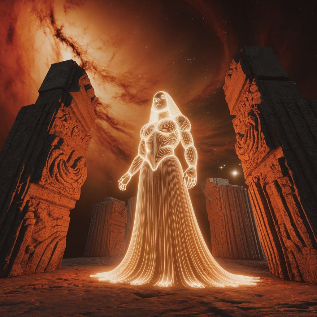 Lovecraftian Light Deity in Cosmic Landscape