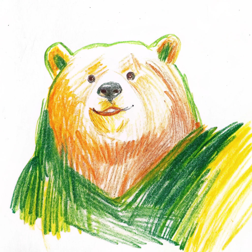 Happy Obese Kodiak Bear Portrait