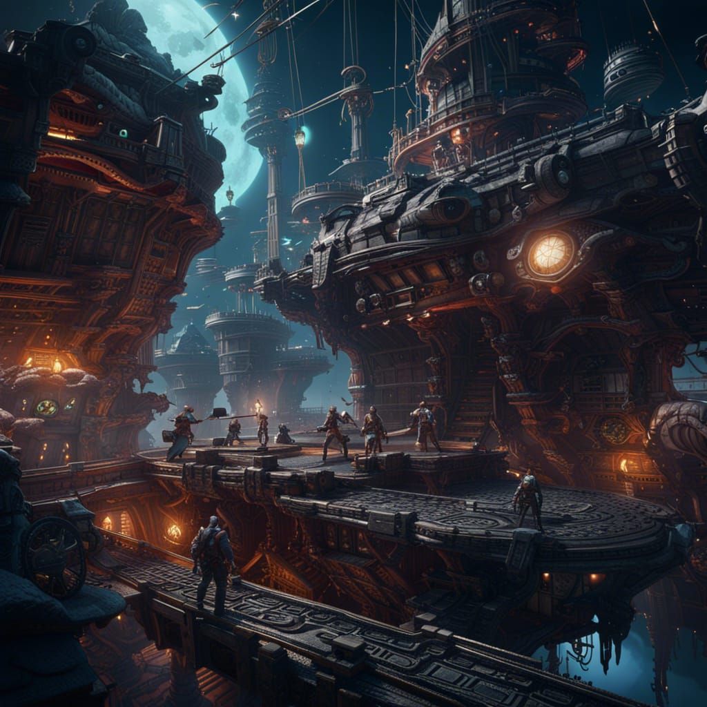 Fantastical Space Pirates Concept Art