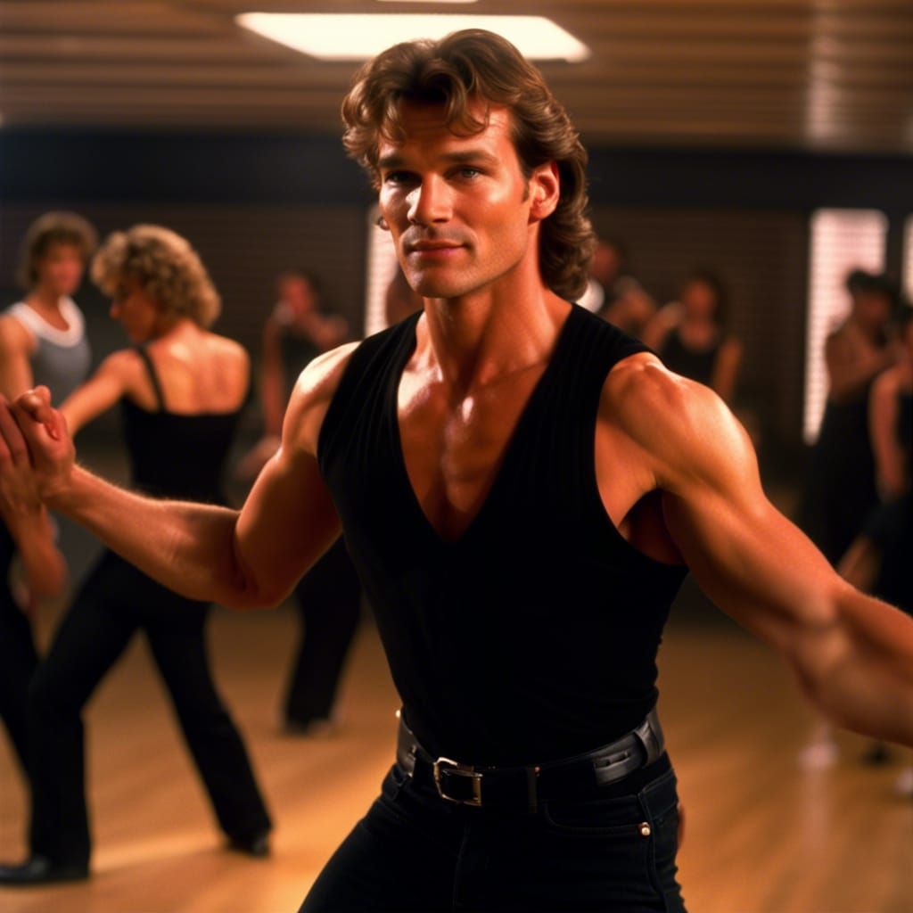 Patrick Swayze as Johnny Castle Dancing