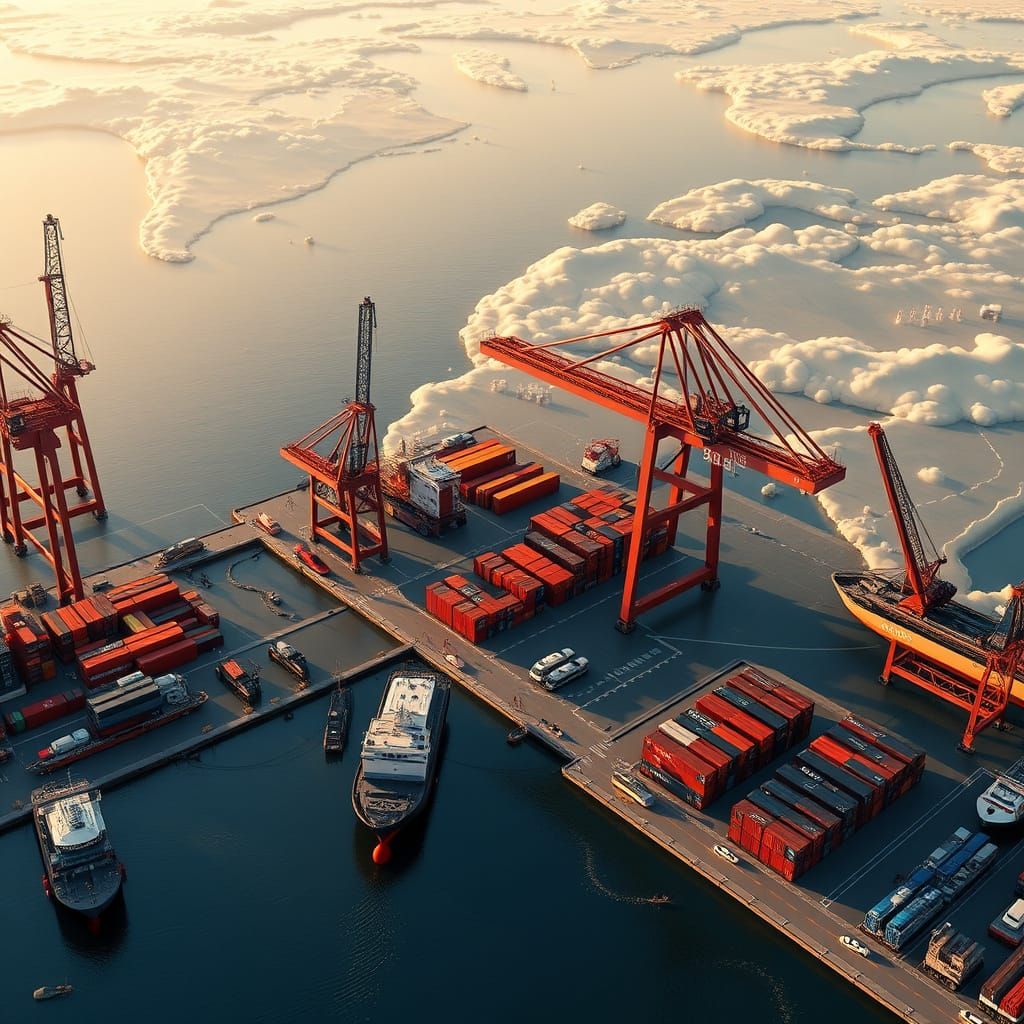 Global Trade Visualization in Hyper-Realistic 3D