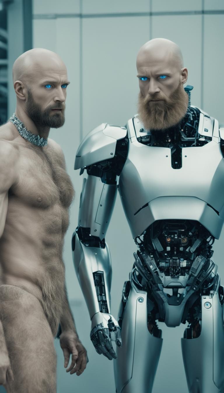 Futuristic Humanoid Robot Idol Cinematic Still