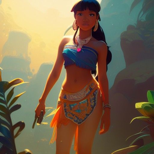 Chel from El Dorado: Hyperdetailed Concept Art