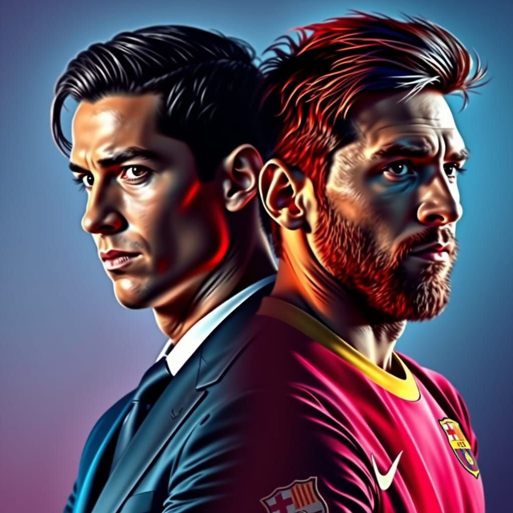 Cinematic Rivals: Ronaldo and Messi in Modern Splendor