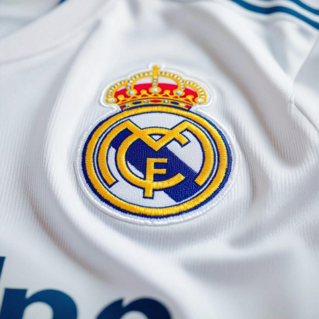 Real Madrid Jersey with Embroidered Logo