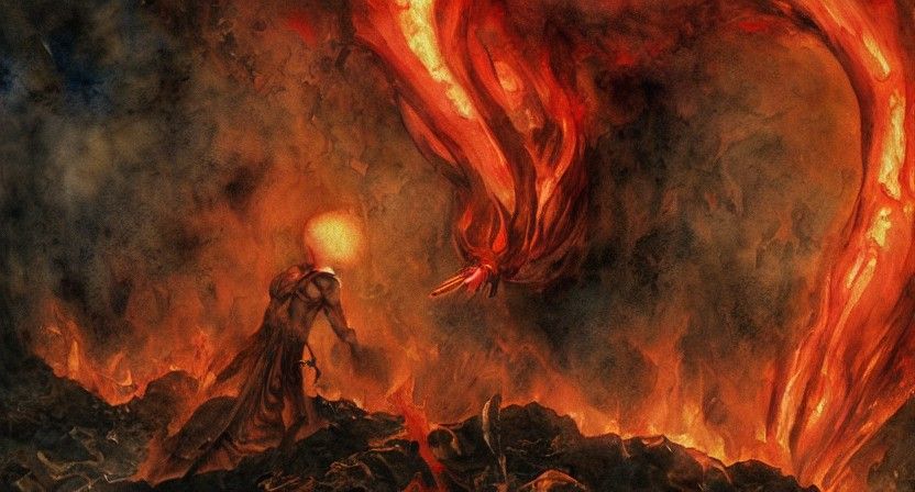 Dante's Inferno: A Watercolor Journey Through Hell