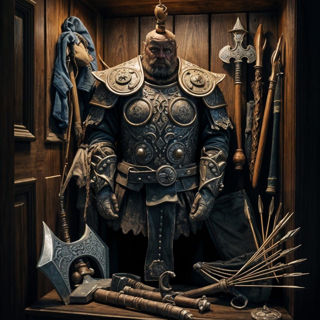 Dwarves in Elaborate Armored Wardrobe