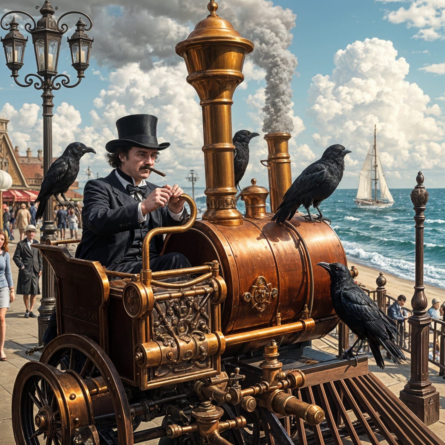 Edgar Allan Poe's Whimsical Steam Train Ride Along the Seasi...