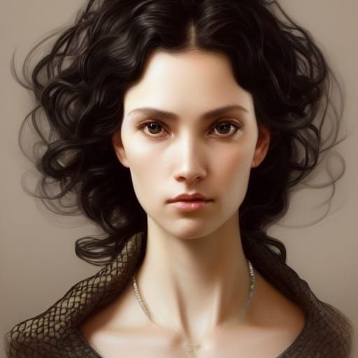 Moiraine Damodred Portrait in Art Nouveau Style