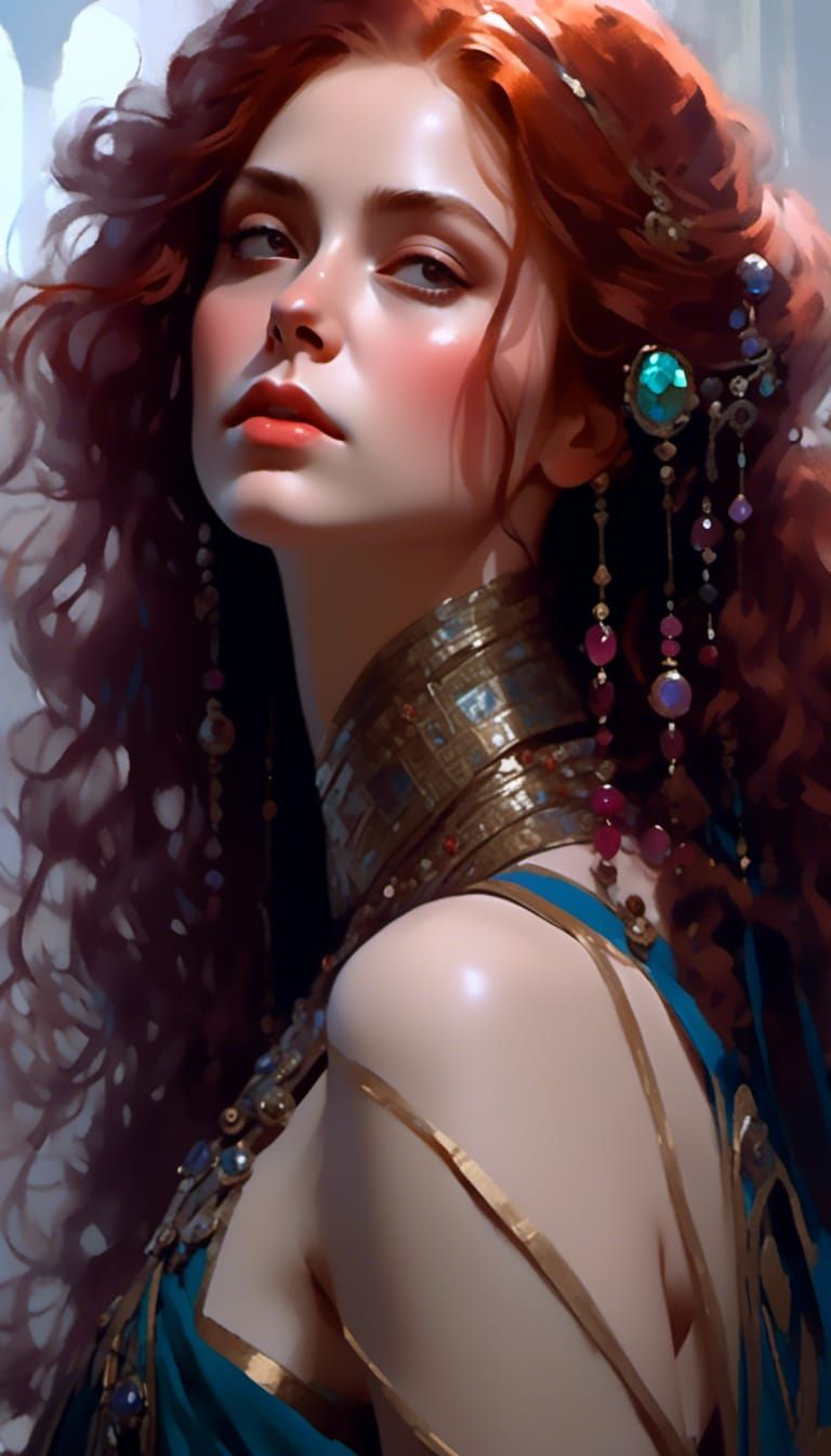 Jedi Lady in Renaissance Painting Style