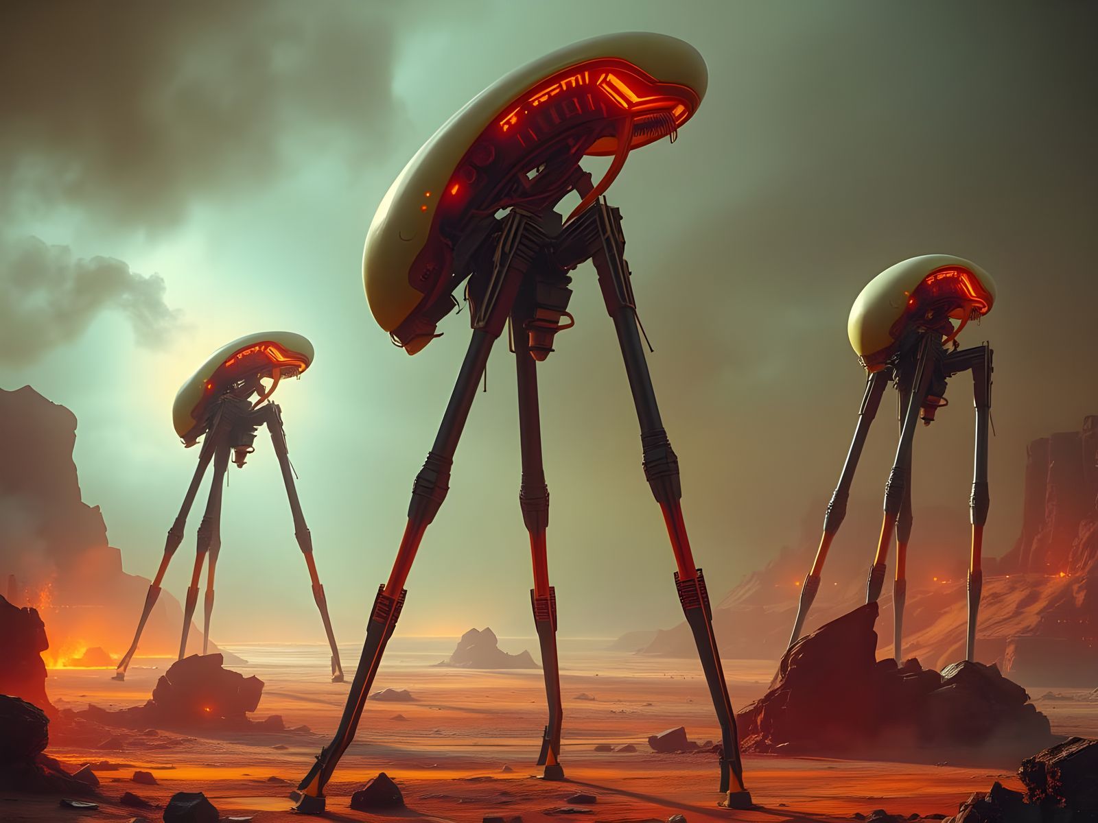 Alien Invasion: War of the Worlds in Digital Art