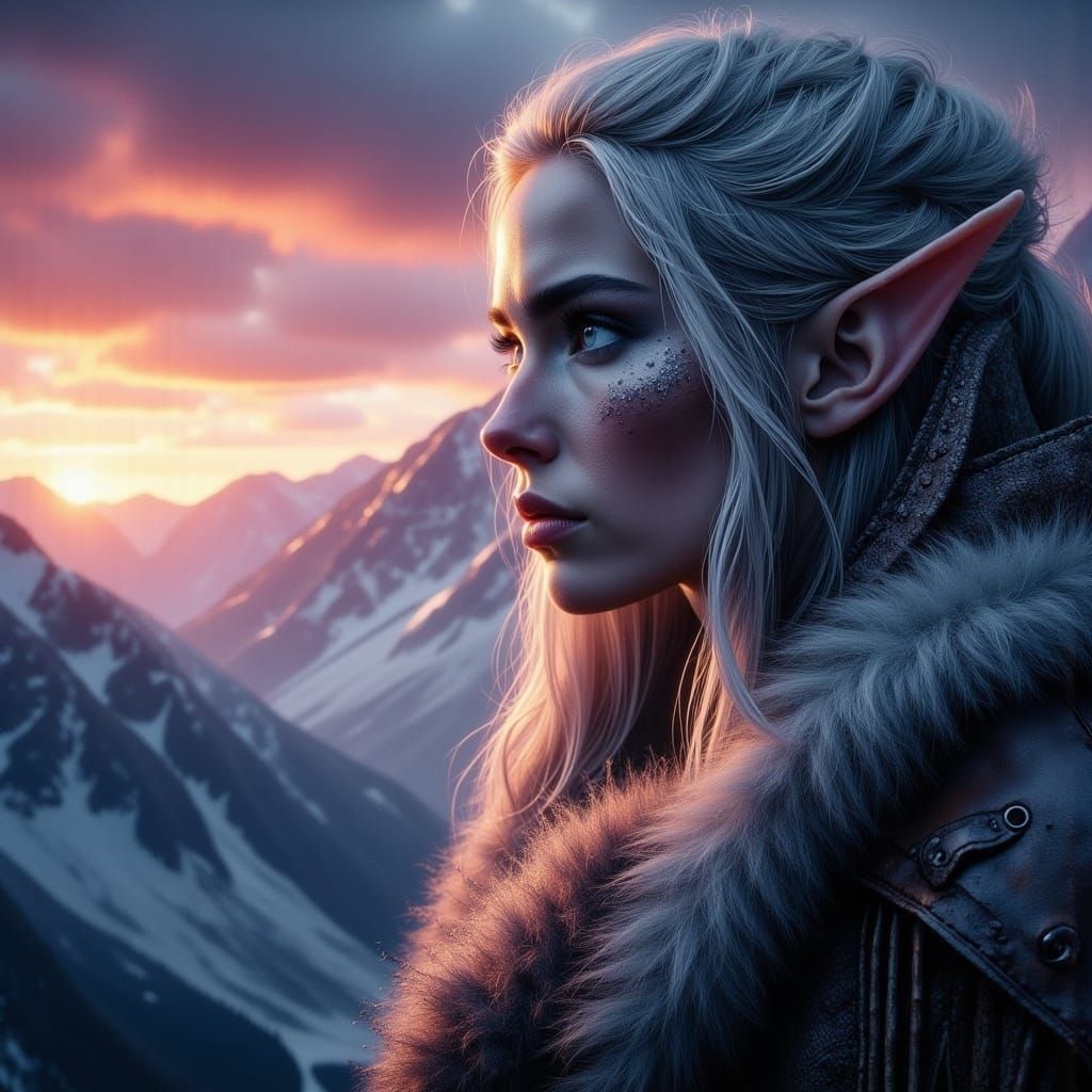 Elven Archer at Twilight Horizon