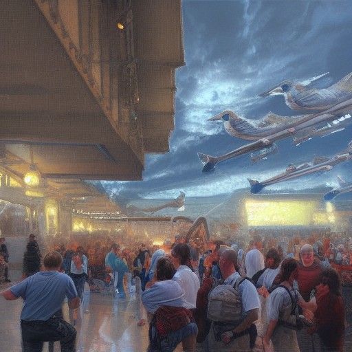 Dramatic Scene as Oil Painting by James Gurney