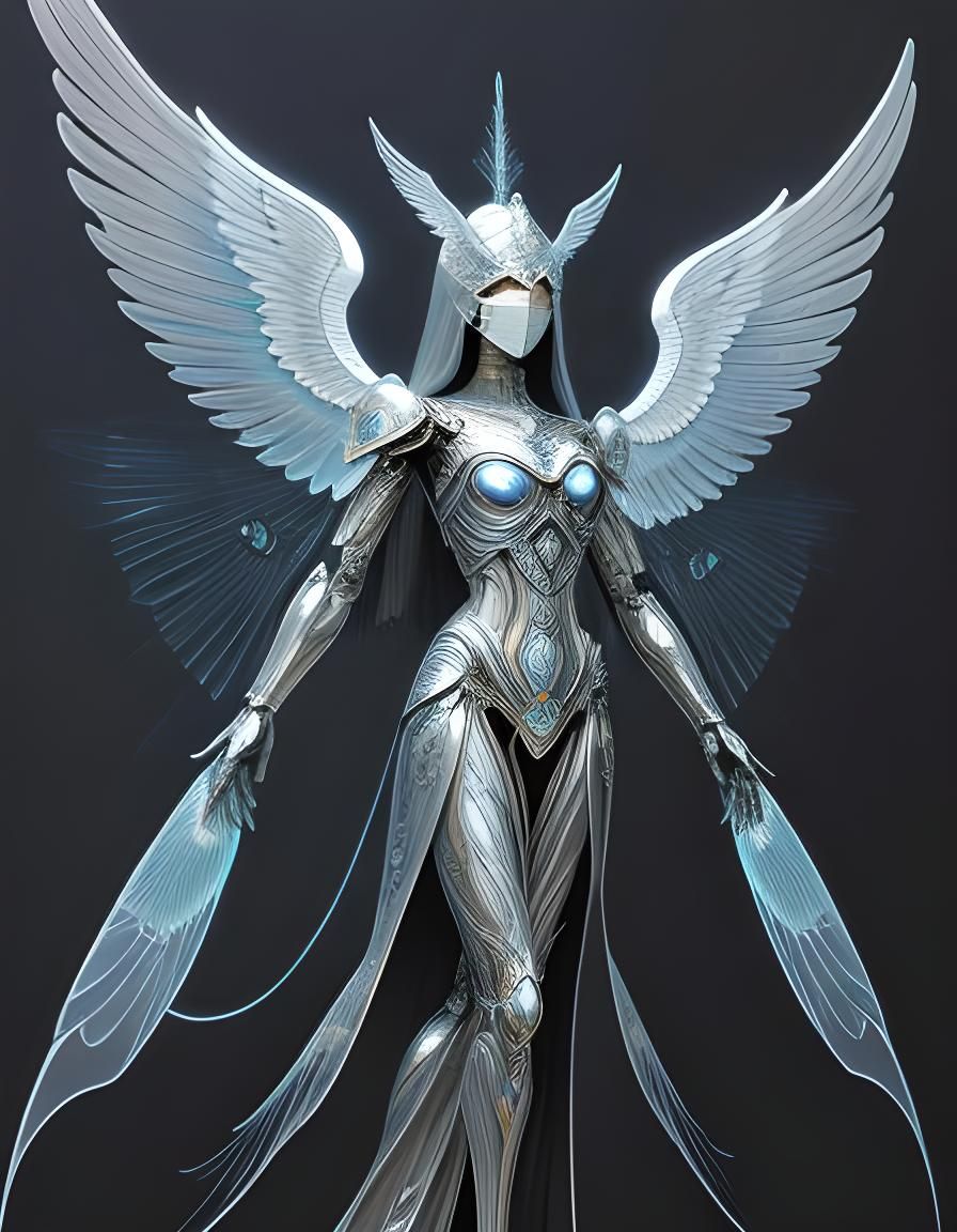 Ethereal Angel Wings Blueprint, Moebius Lines