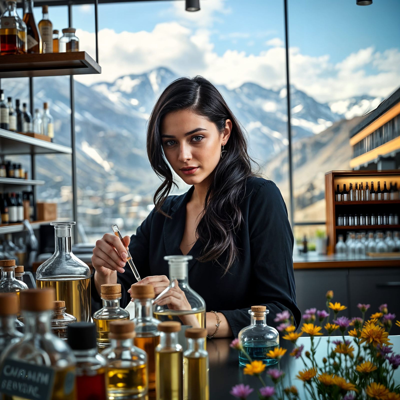 Woman Perfumer in Andorra la Vella Inspired by Pyrenees Scen...