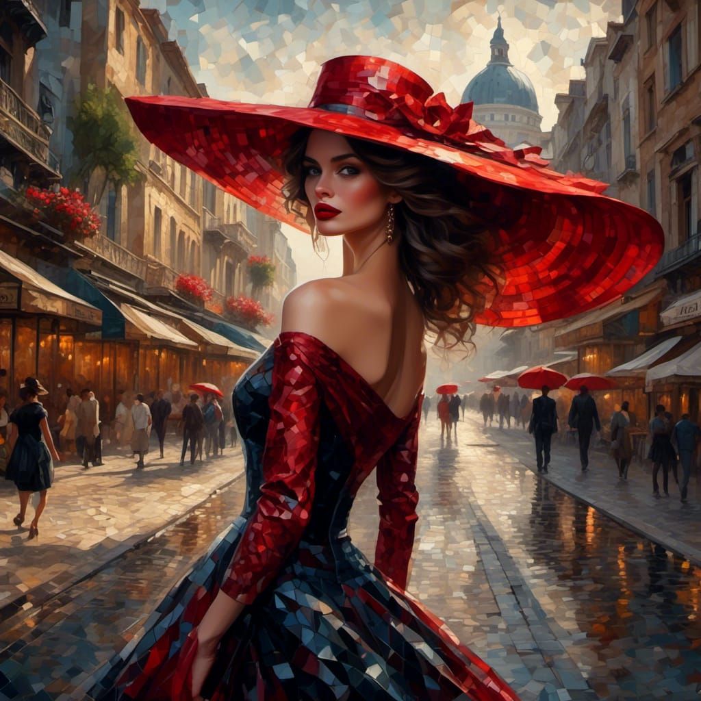 Lady in the Red Hat