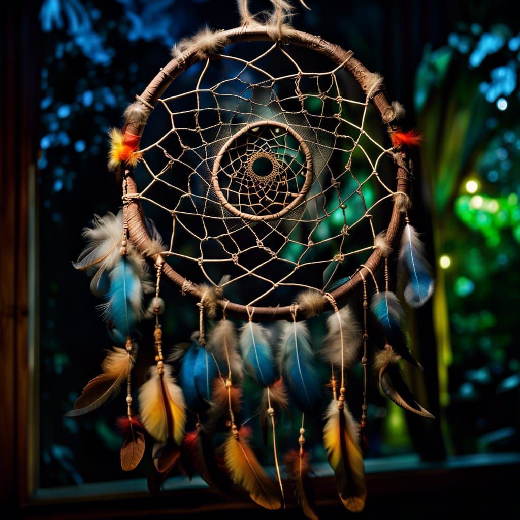 Mystical Dreamcatcher in Gothic Art Style