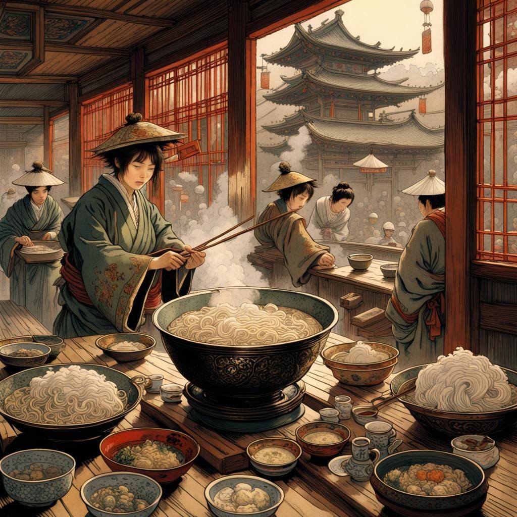 Authentic Ramen in Dutch Renaissance Style