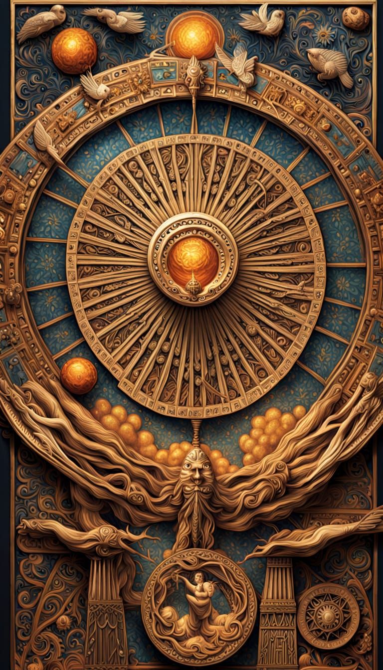 Egyptian Sky Wheel Star Chart in 3D