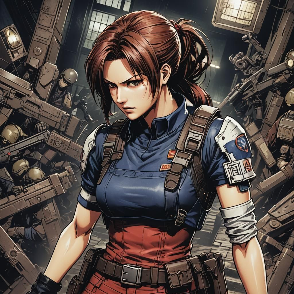 Resident Evil Code Veronica Manga Scan in Anime Style