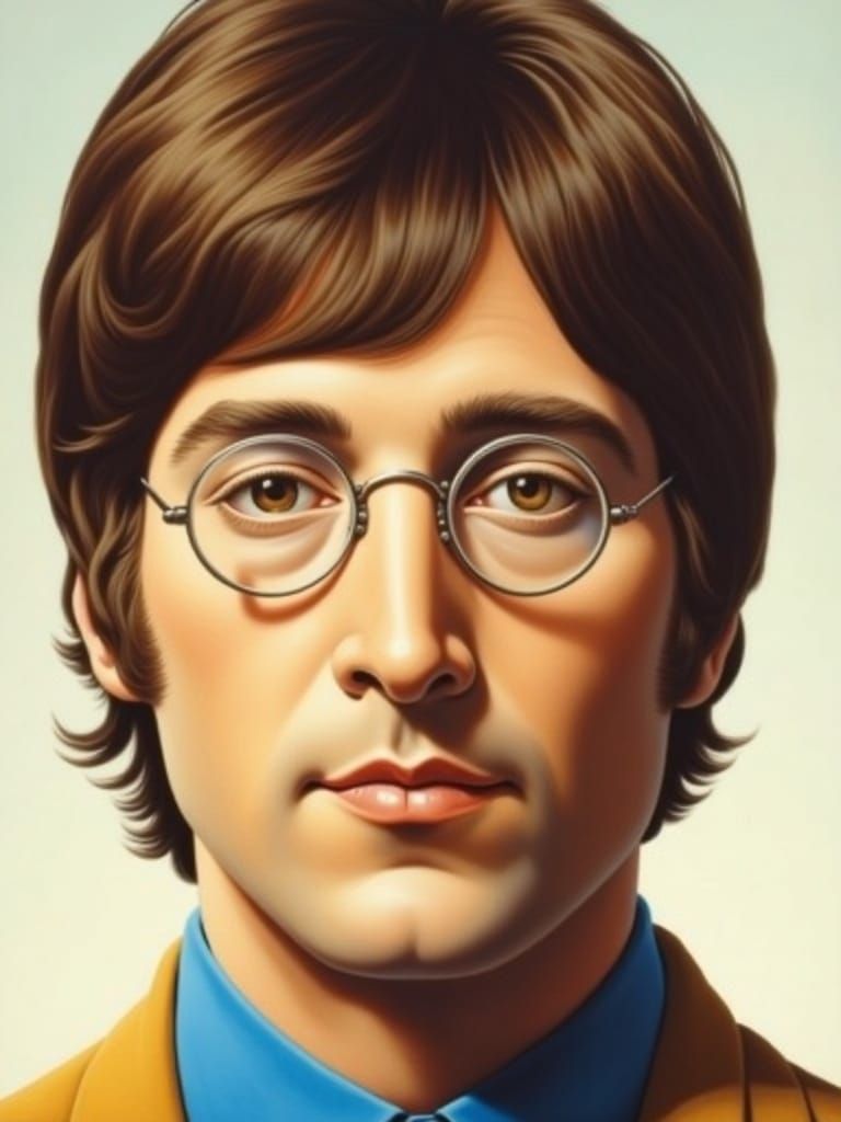 John Lennon in Funky Seventies Style