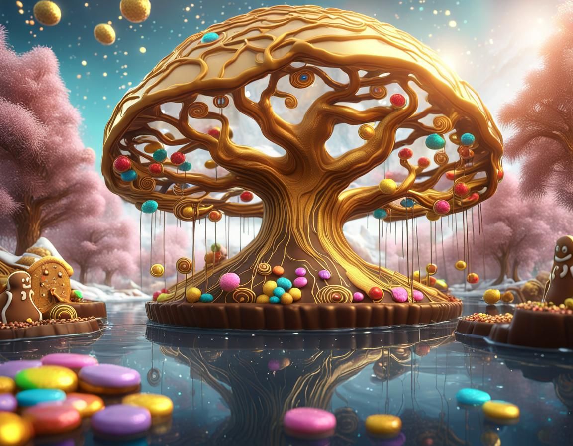 Magical Candy Shop in a Sci-Fi Dreamscape