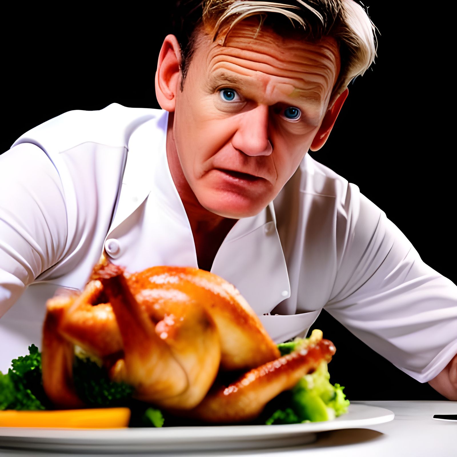 Chef Performs Heimlich on Turkey in Kitchen