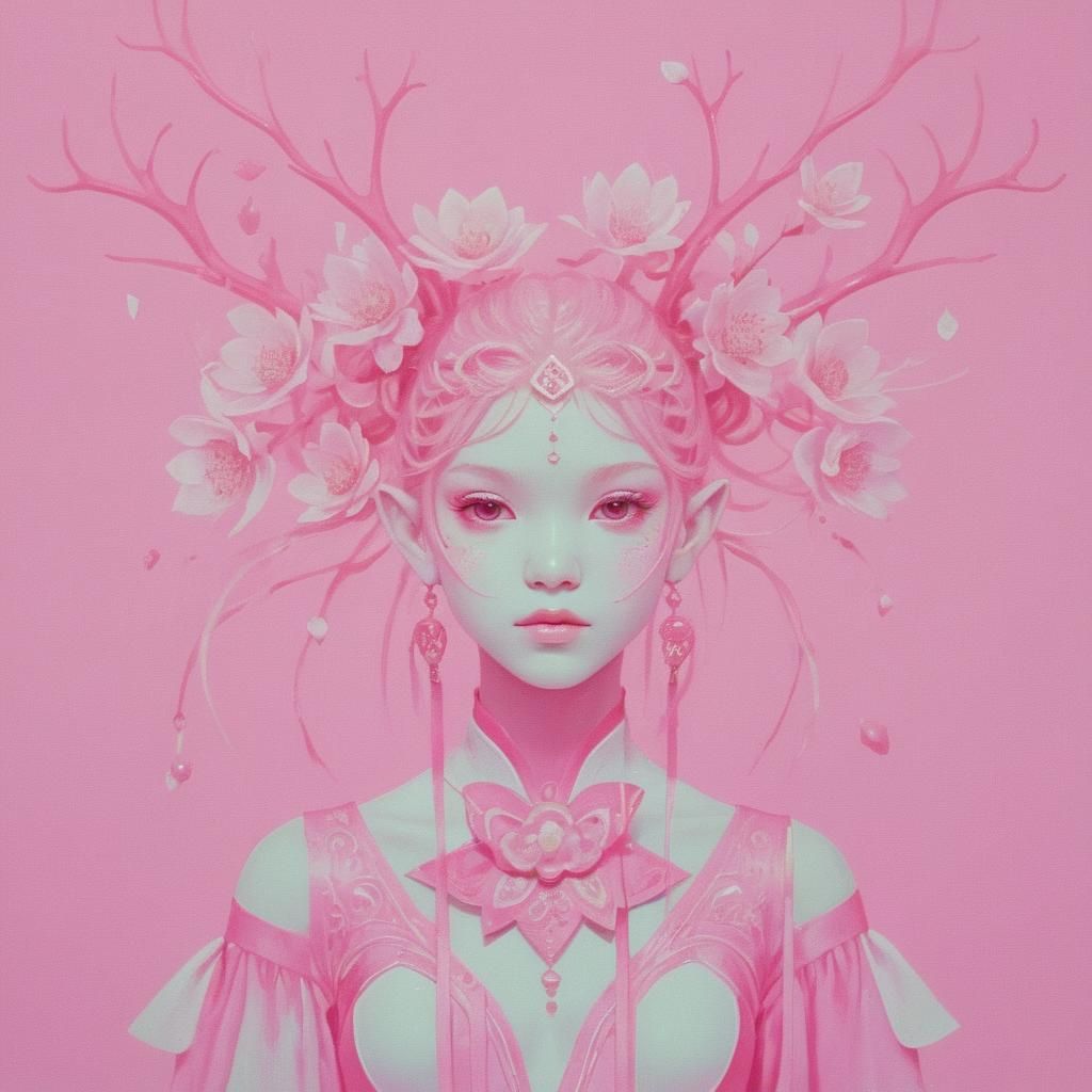 Abstract Pink Color Study