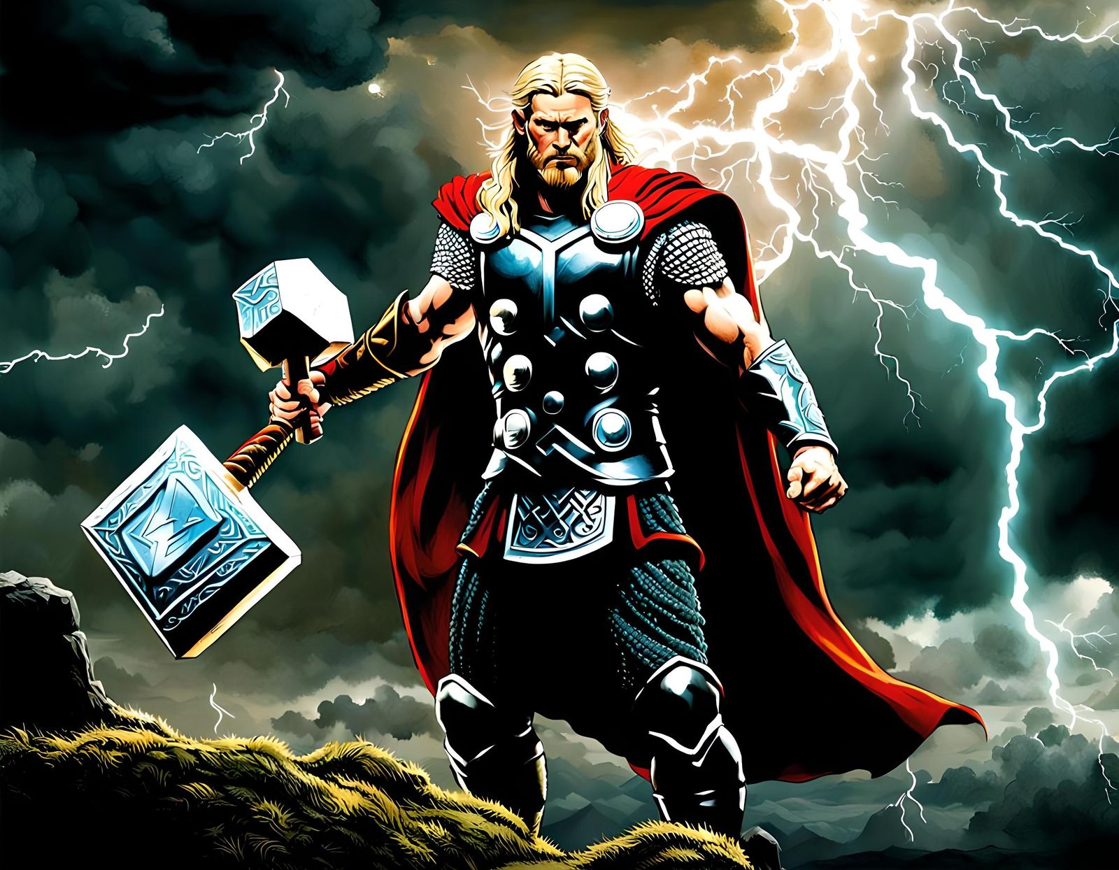 Thor, Norse God of Thunder and Protector of Humankind