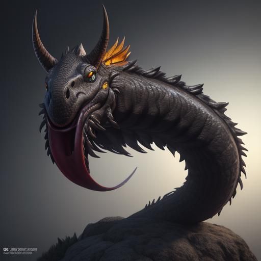 Tazelwurm Creature Design in 3D Digital Art