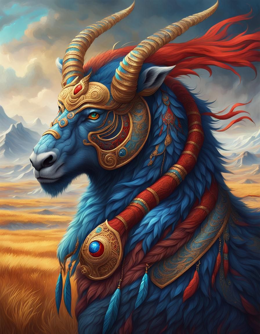 Mongolian Mythical Creature Concept Art