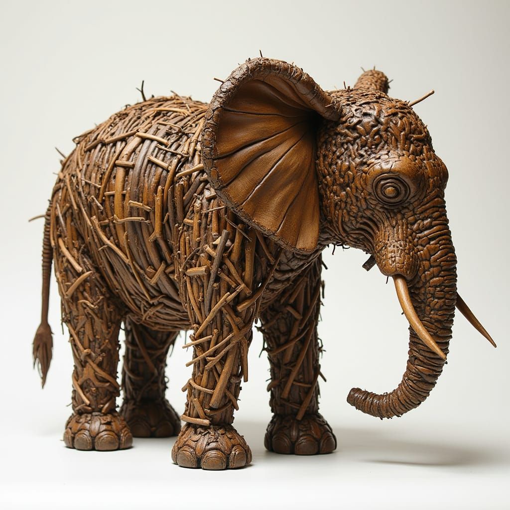 Wooden Elephant